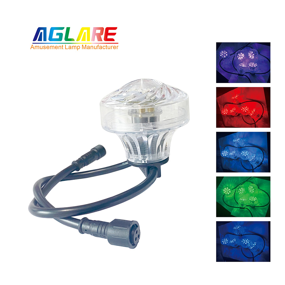 60公分18LED灯胆全彩蘑菇灯  游乐设备LED蘑菇灯光配件
